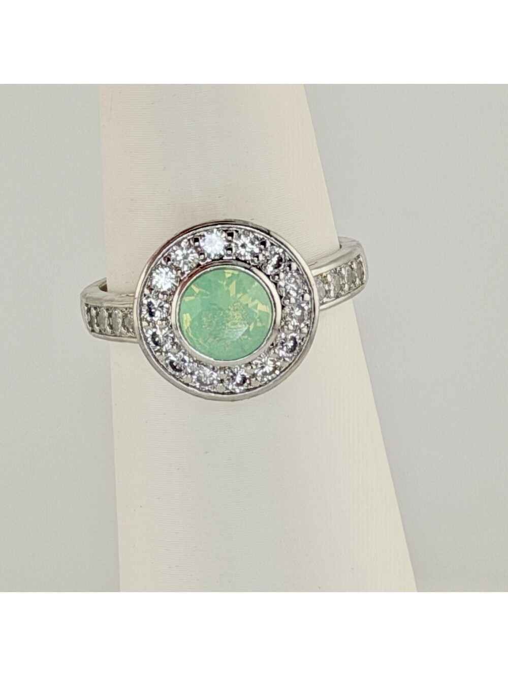 Bomb Party Size 10 "Paradise In Love" Pacific Opal on Rhodium RBP2440 RETRO